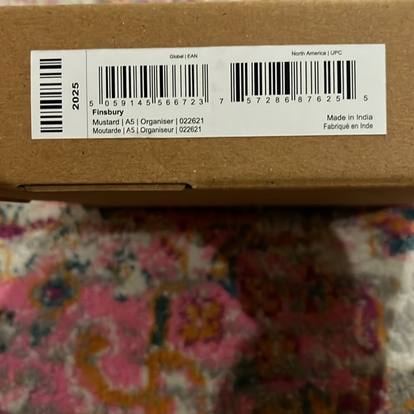 Fofax Finsbiry Mustard Yellow 2025 Leatherr Organizer - Picture 10 of 10